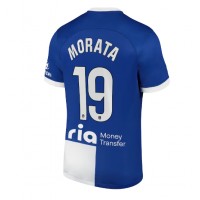 Camiseta Atletico Madrid Alvaro Morata #19 Segunda Equipación Replica 2023-24 mangas cortas